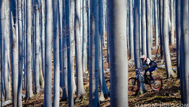 Marcel grabs today's POD on Pinkbike